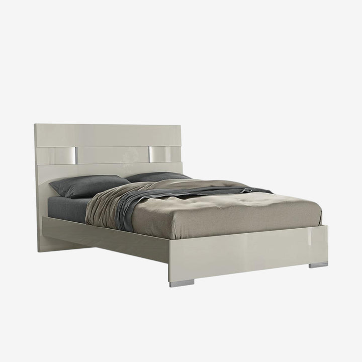 Aurora Luxurious Platform Bed Frame With Built-in LED Lights - Grey