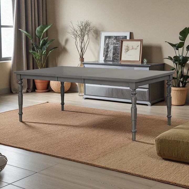 Imperial Extendable Solid Wood Dining Table - Grey