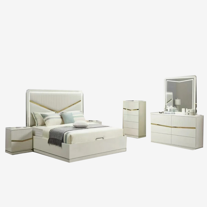 Canyon 8-Piece Bedroom Set - White | Modern, Sleek, Storage Solution & Built to Last