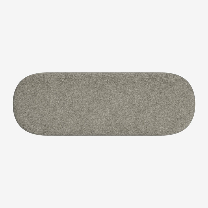 Orix Fabric Upholstered Accent Bench - Warm Grey