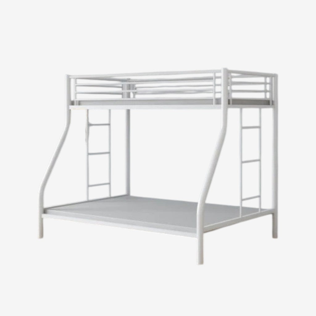 Stellar Metallic Bunk Bed (Single/ Double) - White