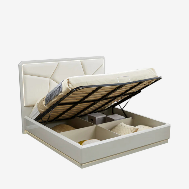 Warner 8-Piece Bedroom Set - Beige | Timeless, Stylish, Storage Solution & Built to Last