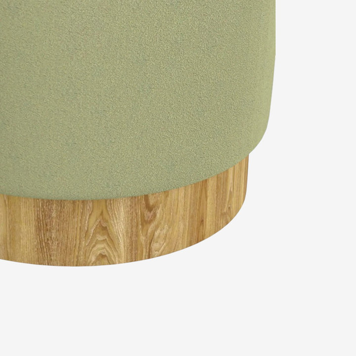 Elan Fabric Upholstered Accent Ottoman With Storage Compartment - Sage