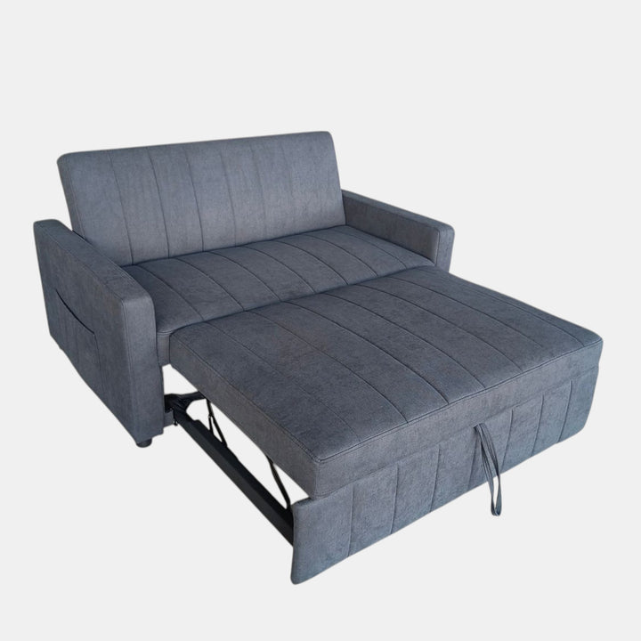 Melissa Sofa Bed In Fabric Upholstery - Charcoal