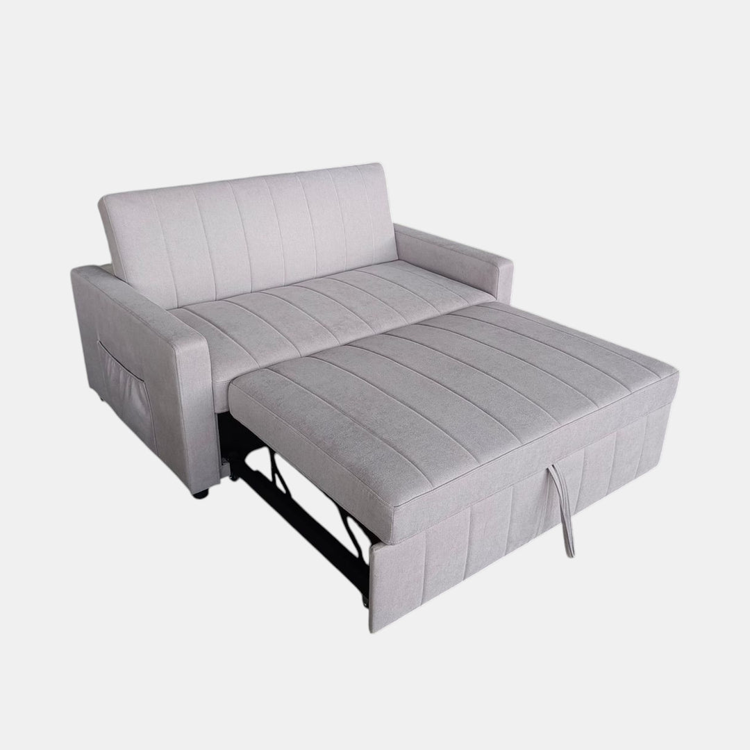 Melissa Sofa Bed In Fabric Upholstery - Cream