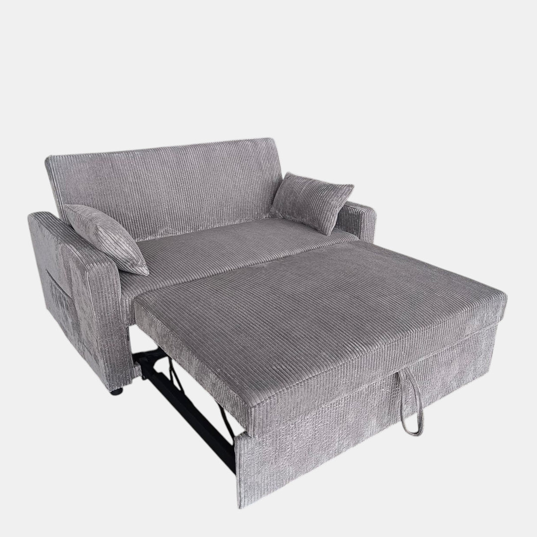 Jade Sofa Bed In Fabric Upholstery - Grey